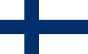 Suomen lippu kuvastamassa kotimaisuutta.